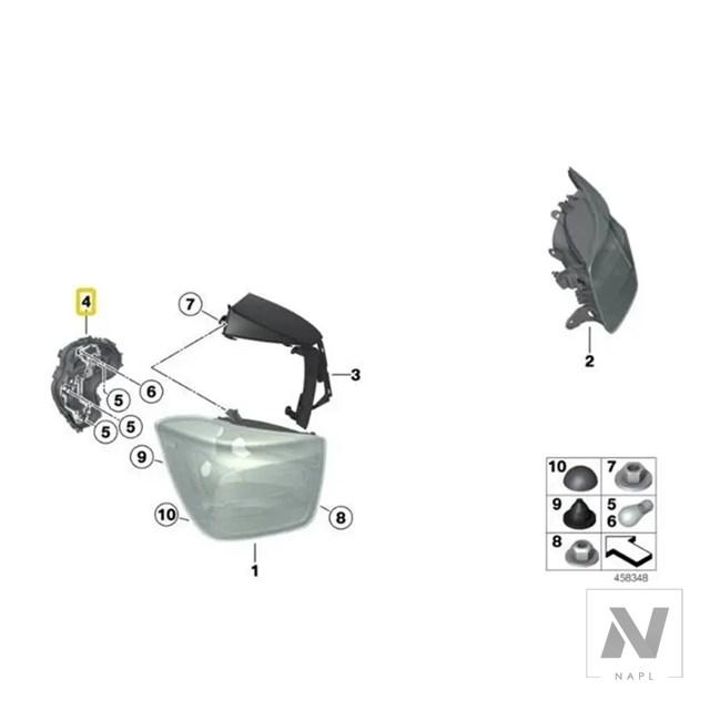 並行輸入品 63217315199 テールライトブレーキマウントマウントリア