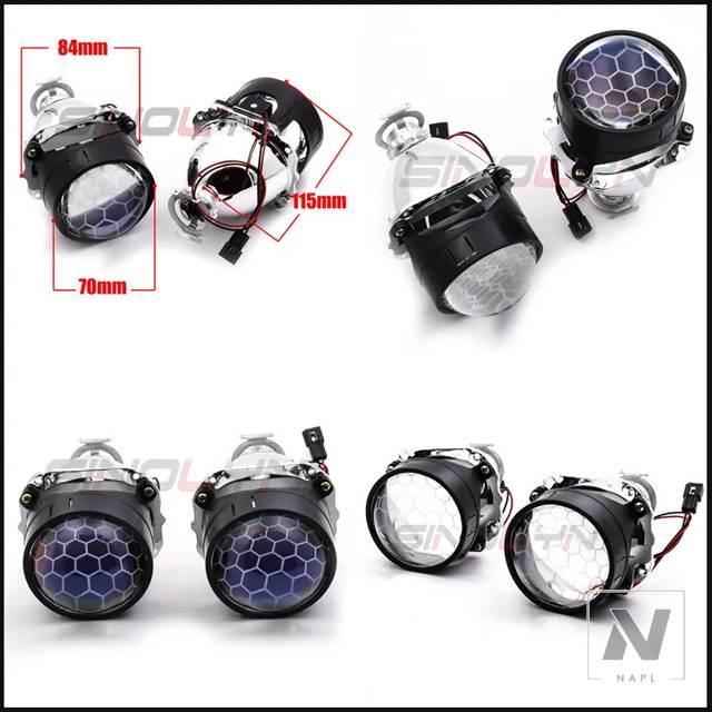 並行輸入品】2.5インチバイキセノンプロジェクターレンズ H7 H4 ヘッド