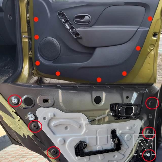 並行輸入品 ルノーメガーヌ MK3 2009-2014-2017 ドアパネルカード