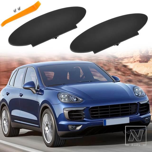 並行輸入品】ポルシェ サンバイザーバニティミラーカバー黒交換部品 