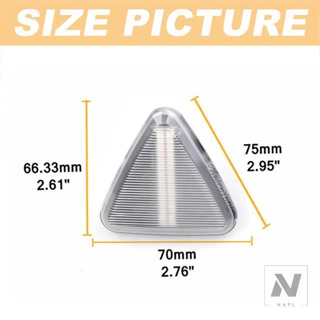 並行輸入品】2個 ルノーカングー II 2008-2013 ダイナミック LED