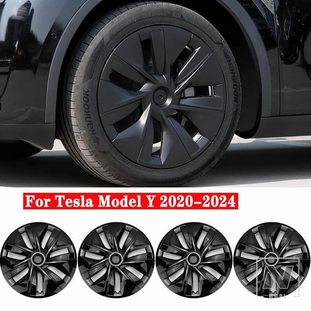 並行輸入品 テスラ モデルY 2020-2024 19インチ ホイールキャップ 4個