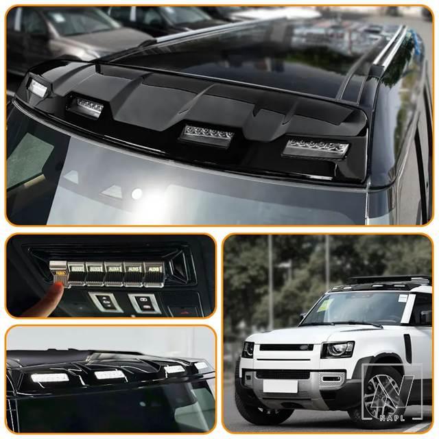 並行輸入品】車体パーツ 新型ルーフLEDライトポッド ディフェンダー用