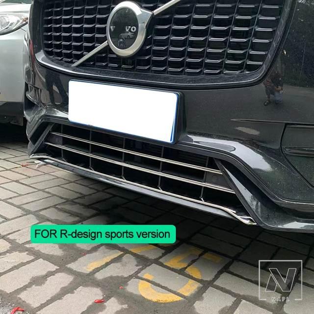 ボルボ xc90 フロントバンパーグリル　クロムトリム 並行輸入品 ボルボ XC90用クローム装飾ステンレスフロントバンパー