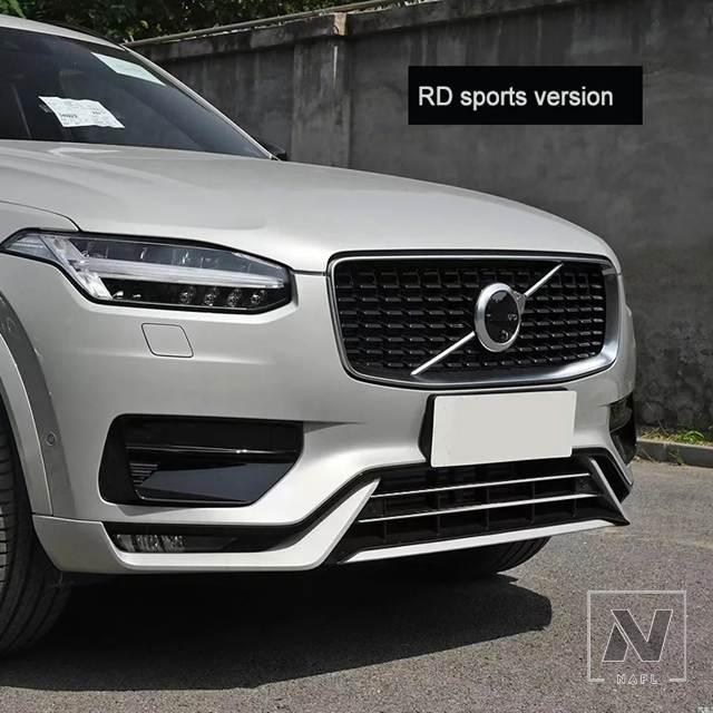 ボルボ xc90 フロントバンパーグリル　クロムトリム 並行輸入品 ボルボ XC90用クローム装飾ステンレスフロントバンパー
