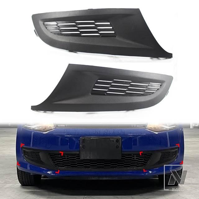 並行輸入品 VW 1個 フロントバンパー フォグランプ グリルカバー ABS