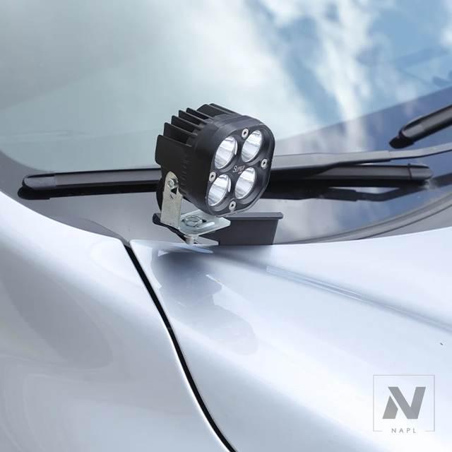 SKフォレスター用 ボンネットライトブラケット 並行輸入品 2個 車用フードLED作業灯マウントブラケットホルダー A