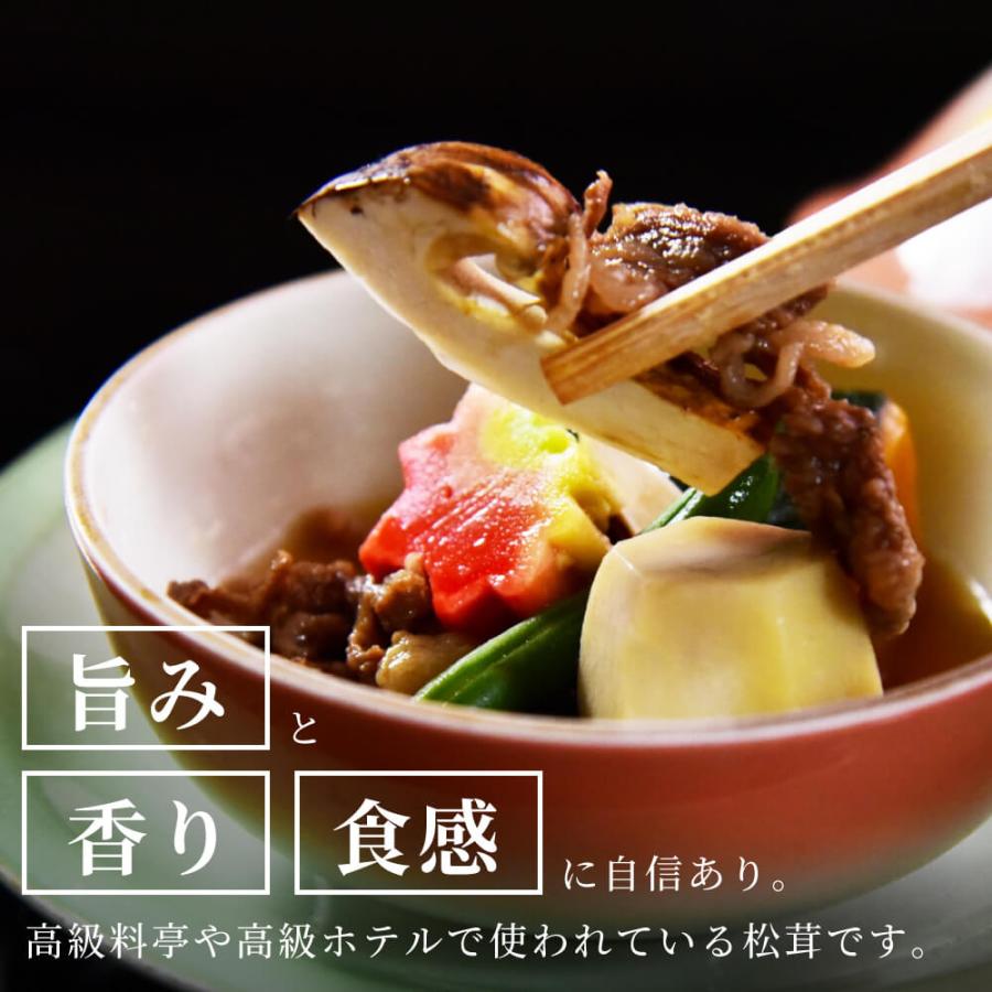 松茸 生松茸 冷凍 縦割り 250g 5-7cm 50本程度 洗浄済み そのまま