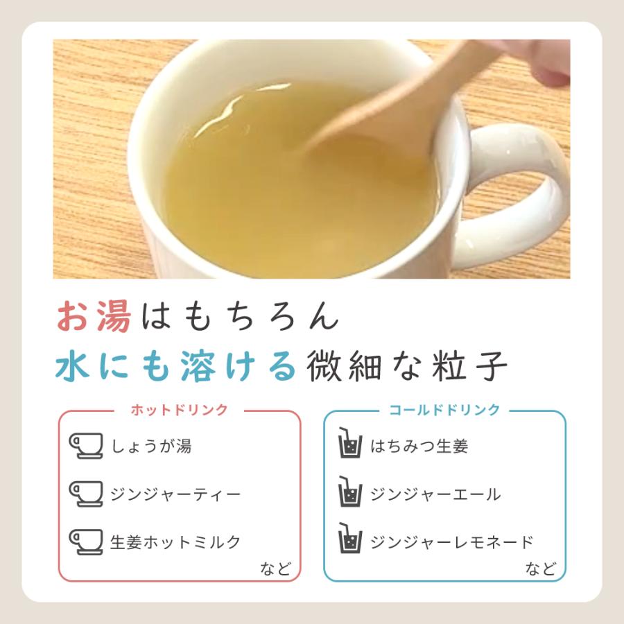 新発売／ 生姜パウダー 100g 無添加 チャック付き袋 無着色 無香料
