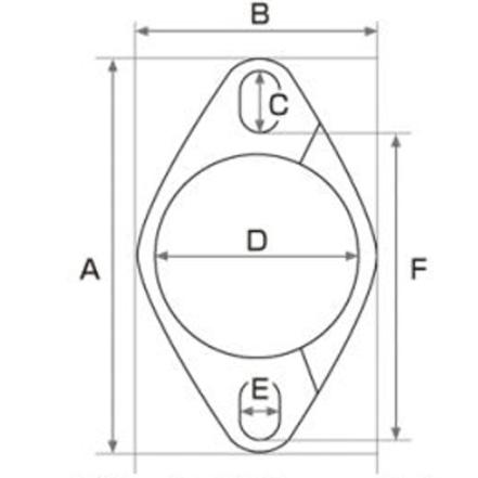 13017A アルミ削り出しエキゾーストフランジGPZ900 ZZR1200 ZRX1100