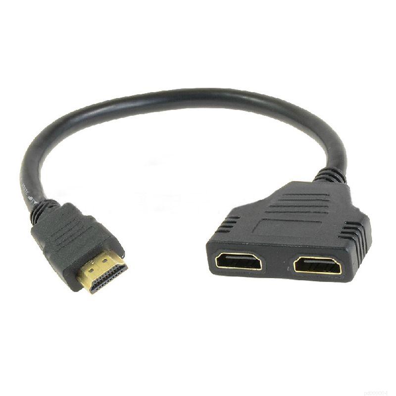 最高峰HDMIケーブル二つ HDMI スプリッター 分配器 分配ケーブル hdmiケーブル 1入力2出力 1