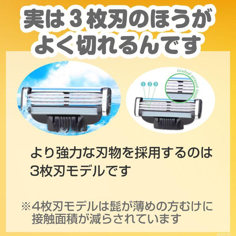 ジレット互換 マッハシン3 替刃 12個set Gillette Machsyn3 3枚