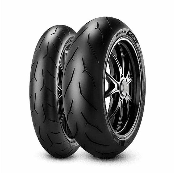 PIRELLI（ピレリ） 前後セットタイヤ DIABLO ROSSO CORSA 120/70ZR17+