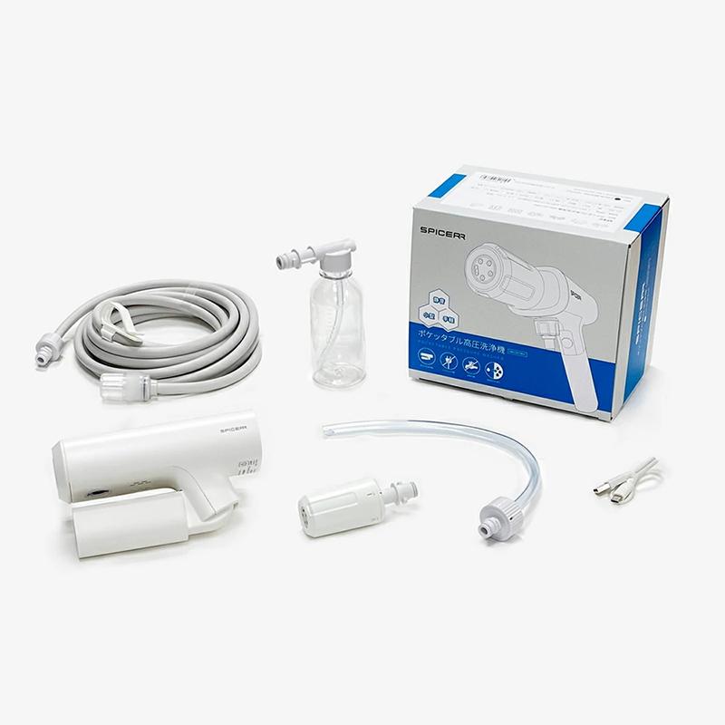 ◆本体新品◆ポケッタブル◆高圧洗浄機◆SWU-201◆サインハウス◆スパイサー◆ サインハウス ポケッタブル高圧洗浄機(ホワイト) SPICERR(スパイサー
