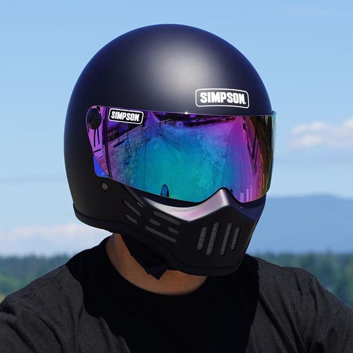 SIMPSON（シンプソン） ヘルメット M30 フルフェイス マットブラック 6