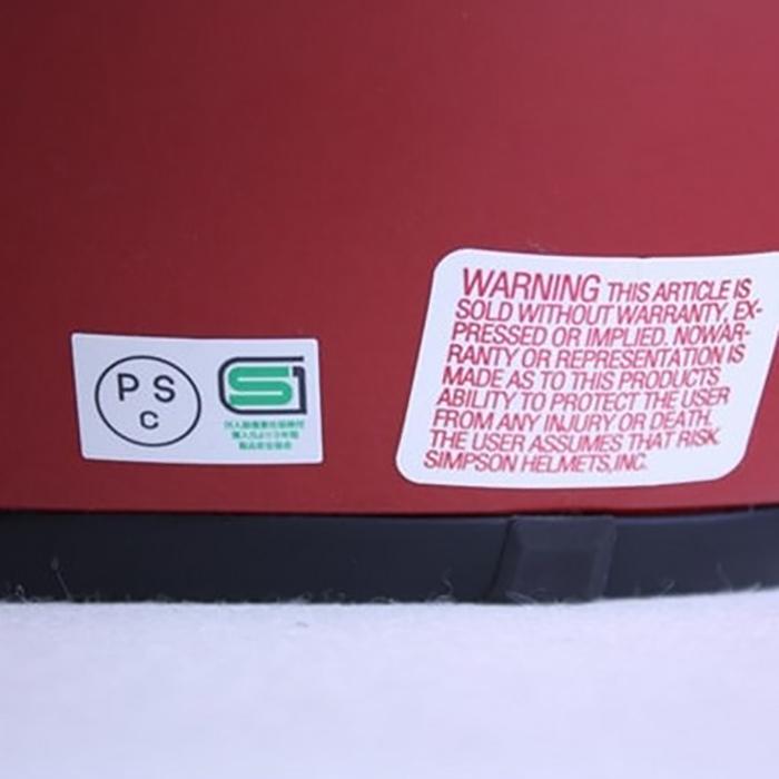 SIMPSON シンプソン ヘルメット M50 フルフェイス レッド 3サイズ M L LL クラシック PSC SG ヘルメット バイク オートバイ 用品 | SIMPSON（バイク） | 02