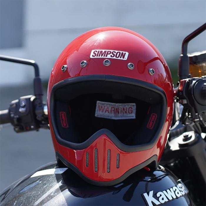 SIMPSON シンプソン ヘルメット M50 フルフェイス レッド 3サイズ M L LL クラシック PSC SG ヘルメット バイク オートバイ 用品 | SIMPSON（バイク） | 04