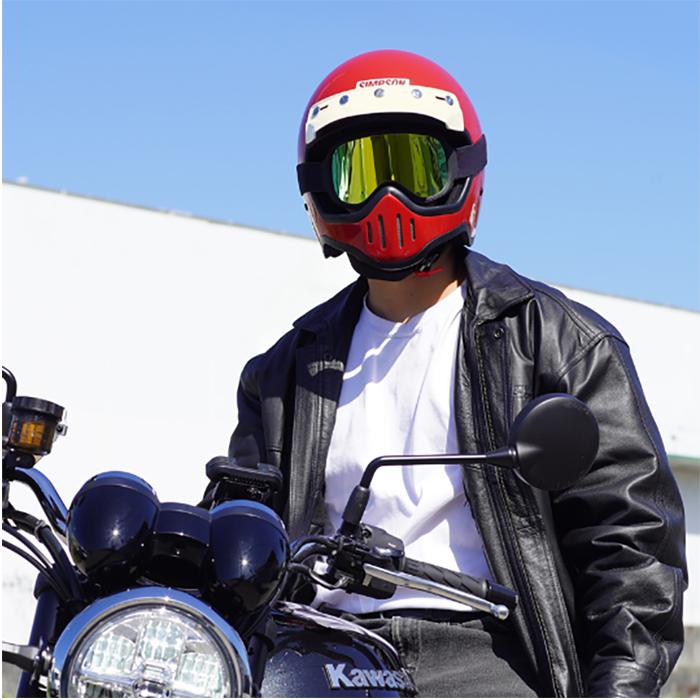 SIMPSON シンプソン ヘルメット M50 フルフェイス レッド 3サイズ M L LL クラシック PSC SG ヘルメット バイク オートバイ 用品 | SIMPSON（バイク） | 07