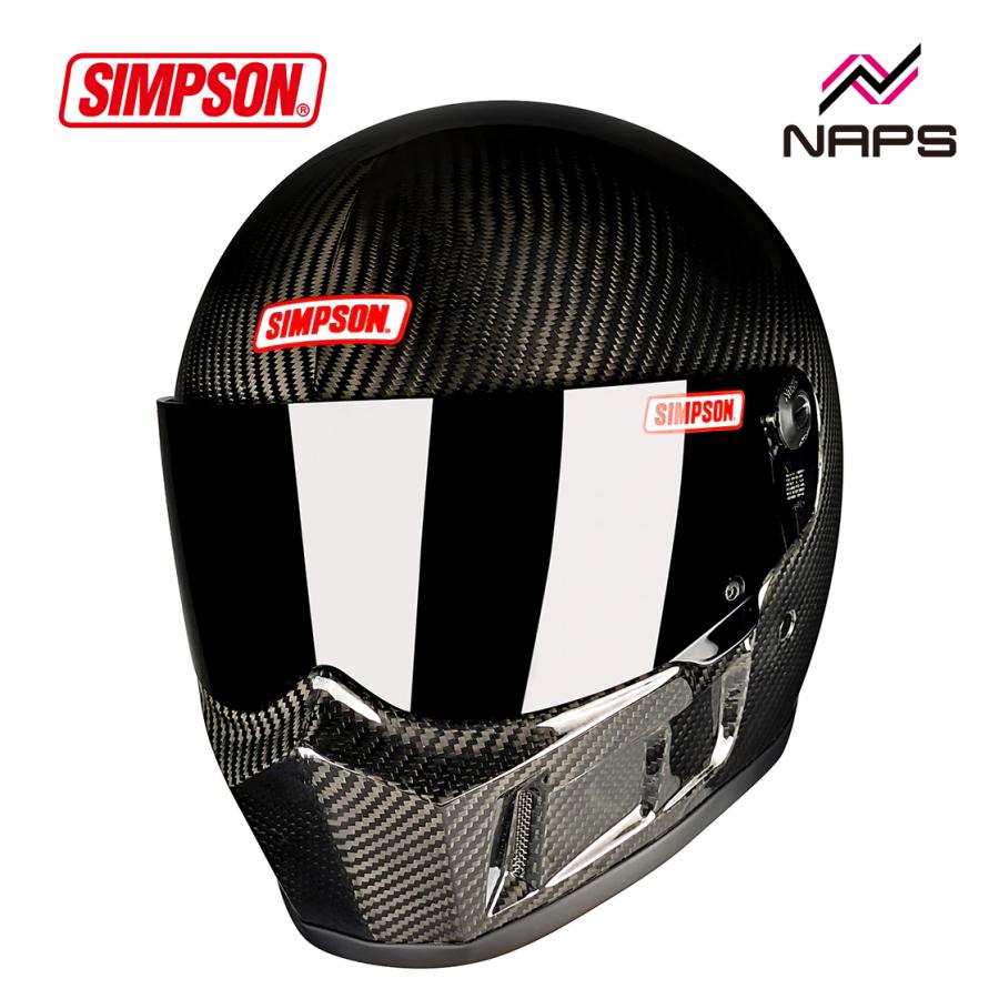 SIMPSOM SB 15 ブラック フルフェイスヘルメット　58cm SIMPSONヘルメット公認オンラインストア SIMPSOM SB 15 ブラック フル