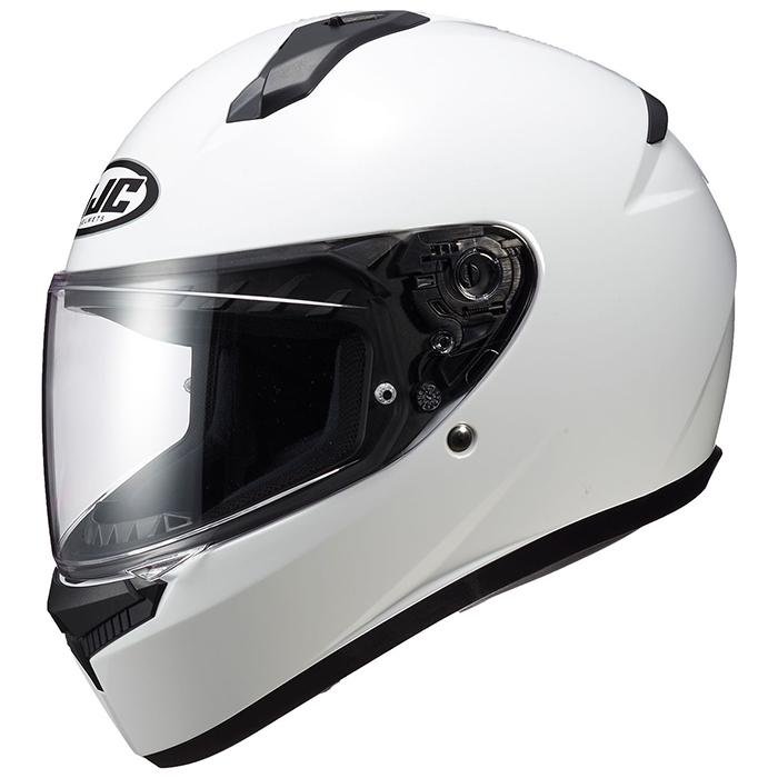 HJC C10 フルフェイスヘルメット ホワイト HJC ヘルメット バイク C10 ソリッド WHITE フルフェイスヘルメット
