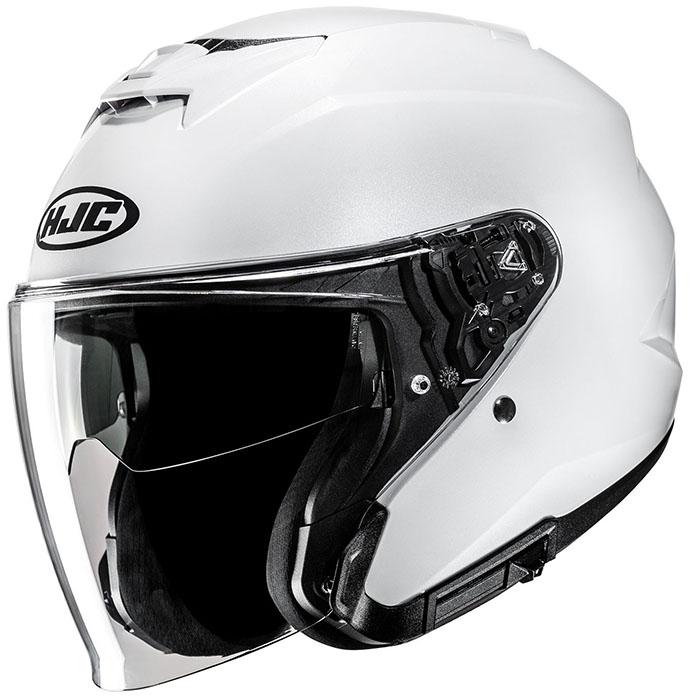 【新品同様・美品】HJC i31 ジェットヘル サイズXL 2025.10製 HJC ヘルメット バイク i31 ソリッド PEARL WHITE ジェットヘルメット