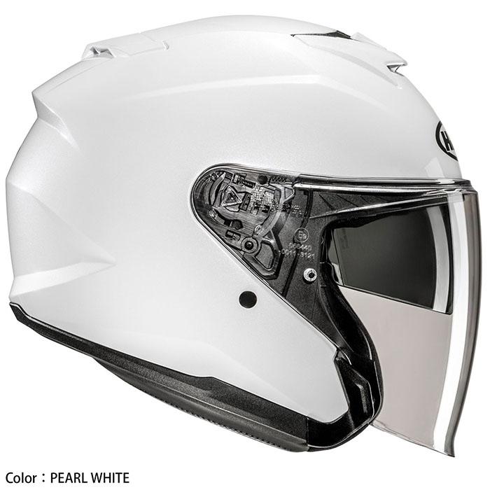 HJC ヘルメット バイク i31 ソリッド PEARL WHITE ジェットヘルメット
