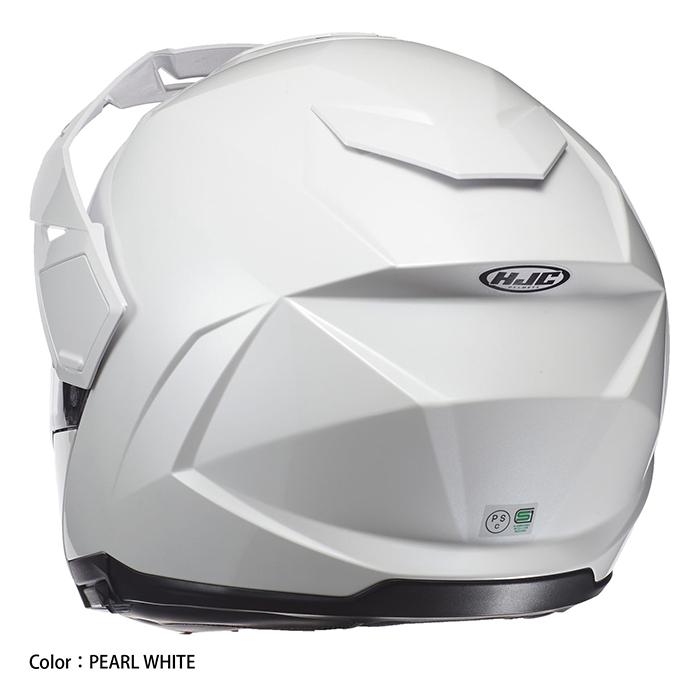 HJC ヘルメット バイク i80 ソリッド PEARL WHITE オフロード