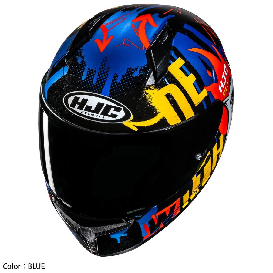 新品 ダブルレンズ フルフェイスヘルメット バイク ヘルメット　L HJC ヘルメット バイク C10 フォップ RED (MC1SF) フルフェイス