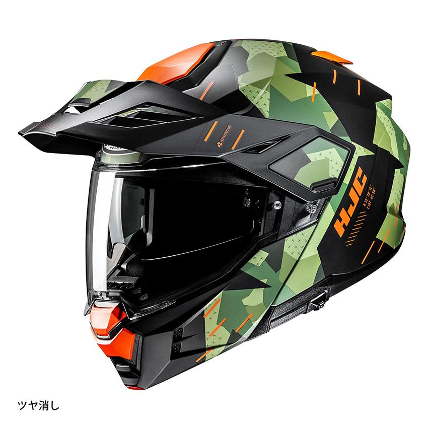HJC ヘルメット バイク i80 ロキ BLACK/GREEN (MC47SF) オフロード