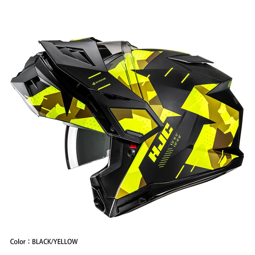 HJC ヘルメット バイク i80 ロキ BLACK/GREEN (MC47SF) オフロード