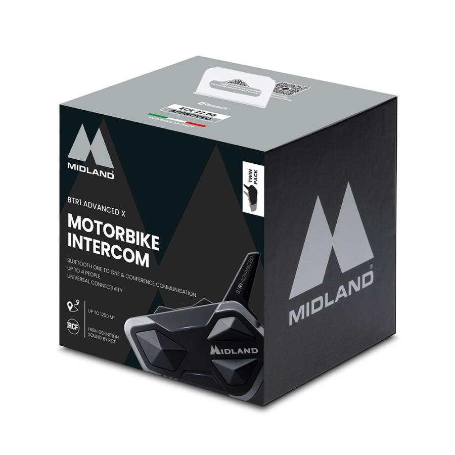 MIDLAND（ミッドランド） インカム BT R1 Advanced X ツインパック