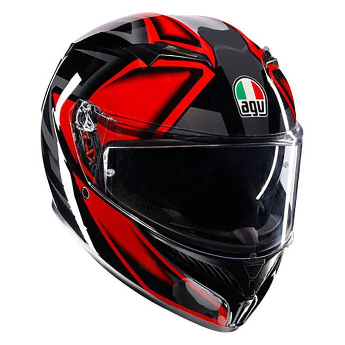【ジャンク】AGV フルフェイスヘルメット シールド3枚付き AGV エージーブイ K3 JIST Asian Fit フルフェイスヘルメット 009