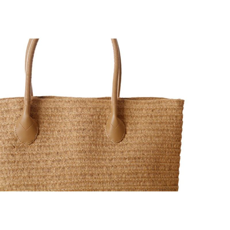 かごバッグ トートバッグ 夏 大容量 かご バッグ 編みバック レディースバック 無地 かばん カバン ショルダーバッグ 春 コーデ 人気 5色 夏 Xbb002 Mm Shop 通販 Yahoo ショッピング