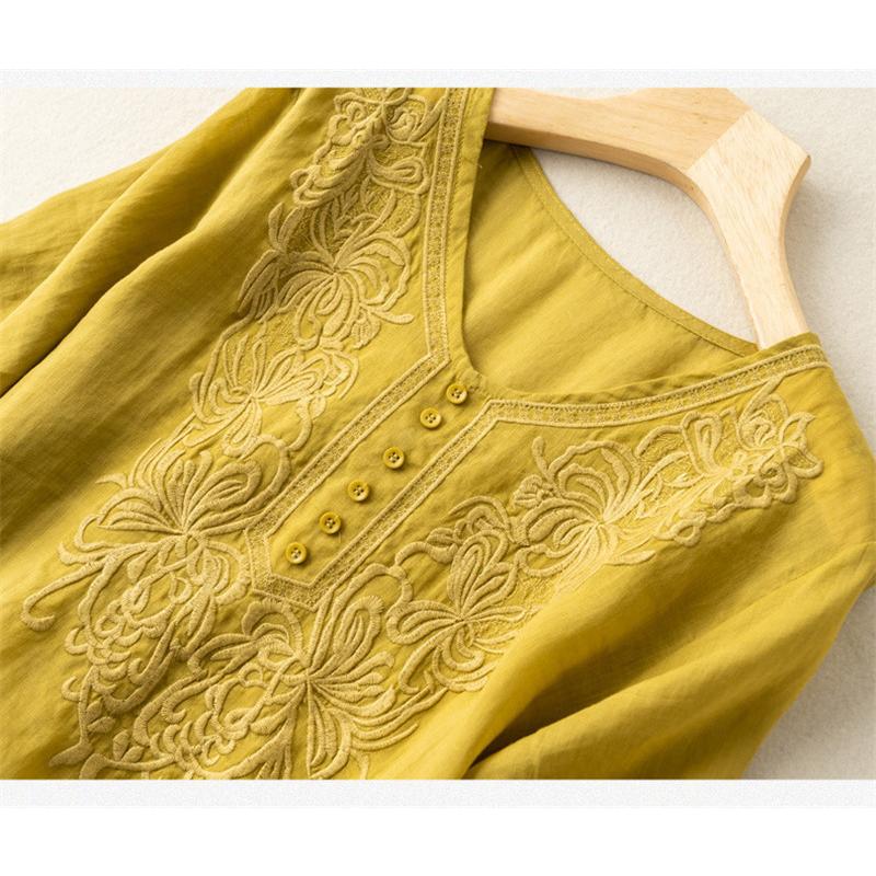 トップス シャツ 綿麻シャツ シャツブラウス 40代 半袖 リネン チュニック レディース 刺繍 uネック 体型カバー 大きいサイズ 吸湿 涼しい 薄手 夏物 送料無料 :xblo2615:MM-SHOP - 通販 - Yahoo!ショッピング トップス シャツ 綿麻シャツ シャツブラウス 40代 半袖 リネン チュニック レディース 刺繍 uネック 体型カバー 大きいサイズ 吸湿 涼しい 薄手 夏物 送料無料 :xblo2615:MM-SHOP - 通販 - Yahoo!ショッピング