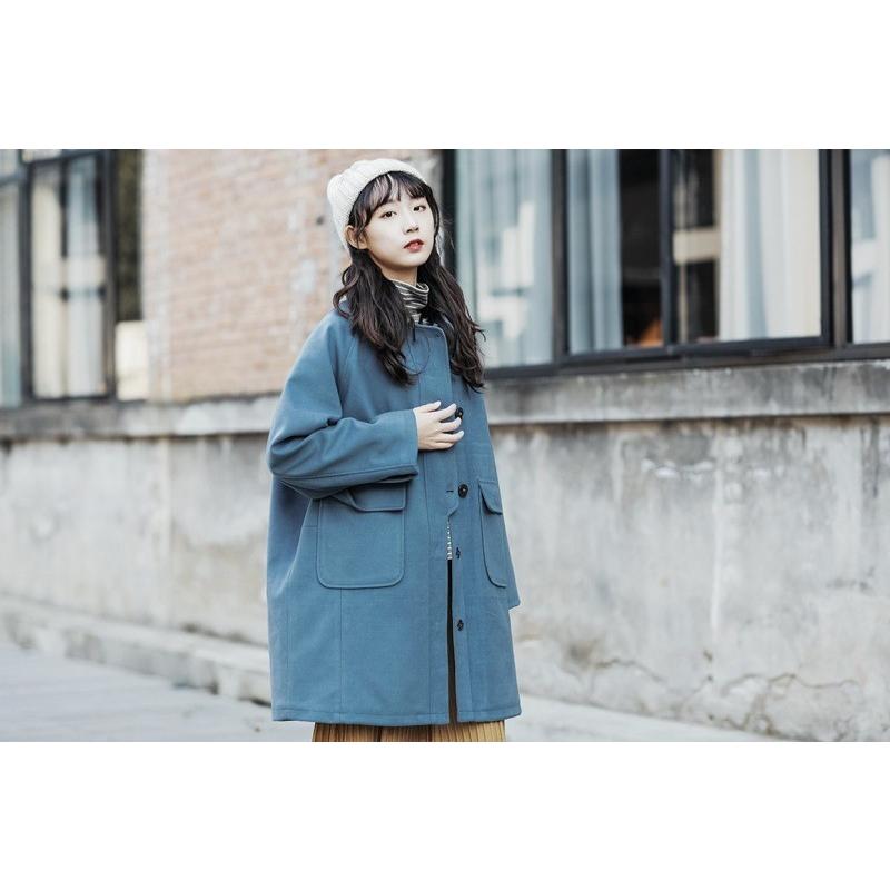 ウールコート レディース アウター 冬 コート 体型カバー ロングコート 無地 ビッグサイズ ゆったり チェスターコート ポケット付 通学 秋 冬 上品 黒 Xcot005 Mm Shop 通販 Yahoo ショッピング