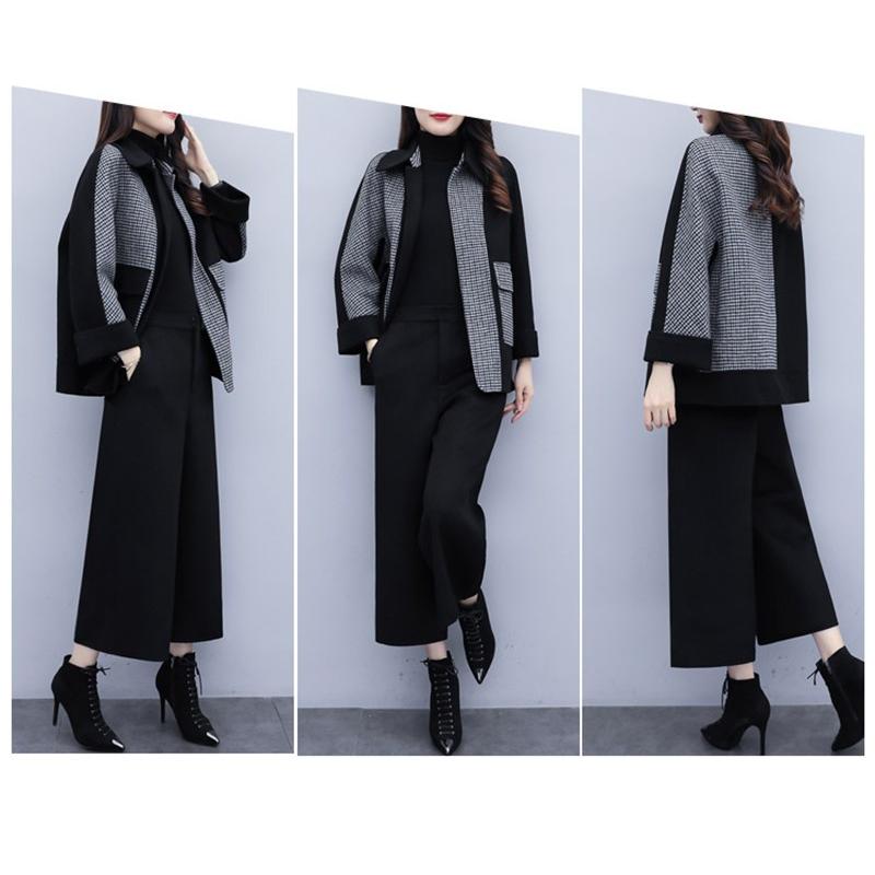 セットアップ レディース 2点セット チェスターコート 秋冬 ワイドパンツ 秋冬 パンツ ガウチョパンツ チェック 冬 アウター 年末感謝 ママ 40代 Xsu4 Mm Shop 通販 Yahoo ショッピング