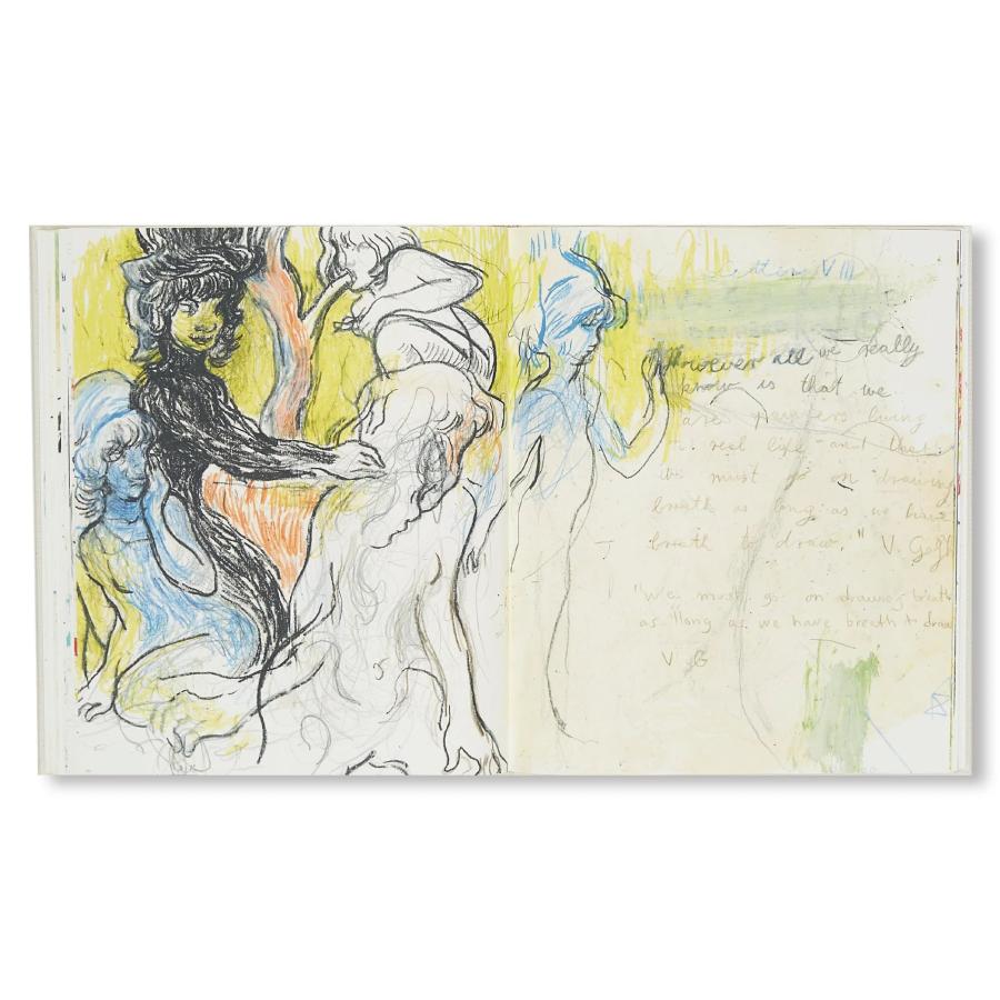 コレクション RITA ACKERMANN post card SKETCHBOOK IV (FREQUENCIES (DOUBLE TAKE)) by Rita Ackermann : 奈良