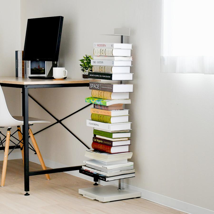 ブックタワーTsum_dock 隠しキャスター付き ハイタイプ /8段 Tsum_dock ブックタワー 隠しキャスター付き ハイタイプ /8段