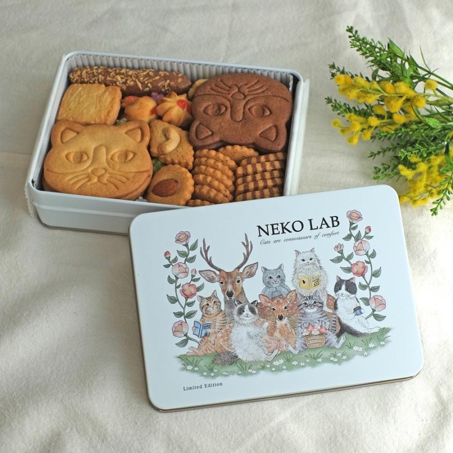 奈良 蔦屋書店×NEKOLAB コラボクッキー缶 deer&cats｜nara-tsutayabooks