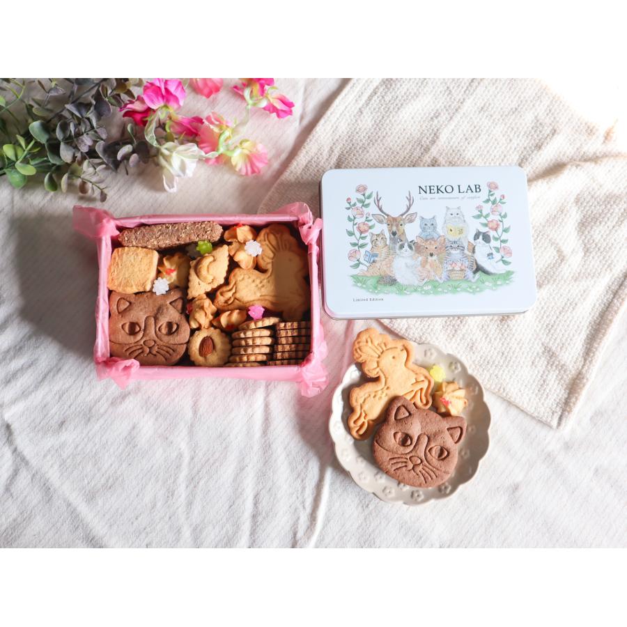 奈良 蔦屋書店×NEKOLAB コラボクッキー缶 deer&cats |  | 02