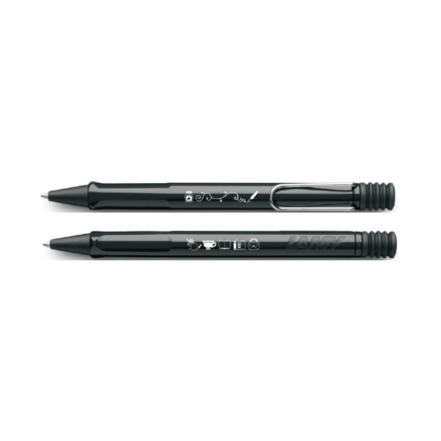LAMY safari ラミー サファリ シャイニーブラック ボールペン 奈良 蔦