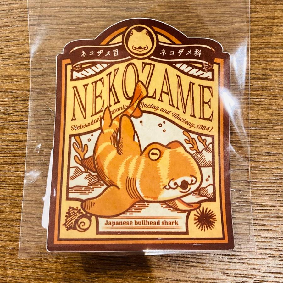 ネコザメ ステッカー ネコザメ堂 yamahi 海のきらめき展 : 奈良 蔦屋