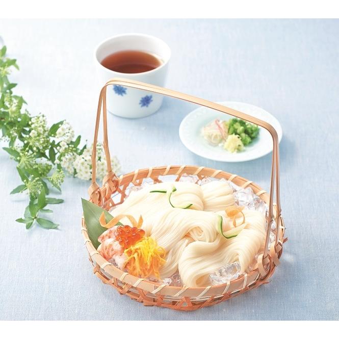 三輪そうめん 2026年 お中元 手延べ素麺 800g 16束（木箱入）ON-30S