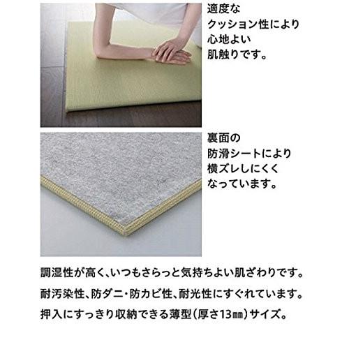 DAIKEN インテリア畳 ZIPANG ここち和座 置き敷きタイプ YQ5106-2 色：06 ダーク （栗色×胡桃色） 2枚入り 820×820mm 彩園 置き畳 大建 | ブランド登録なし | 02