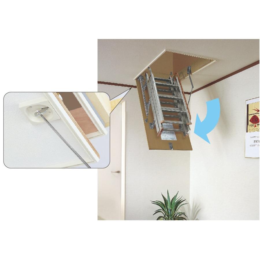 DAIKEN スライドタラップ 天井収納用はしご CQ0336-2 36型アルミ 9尺用 小屋裏収納 大建 | ブランド登録なし | 04