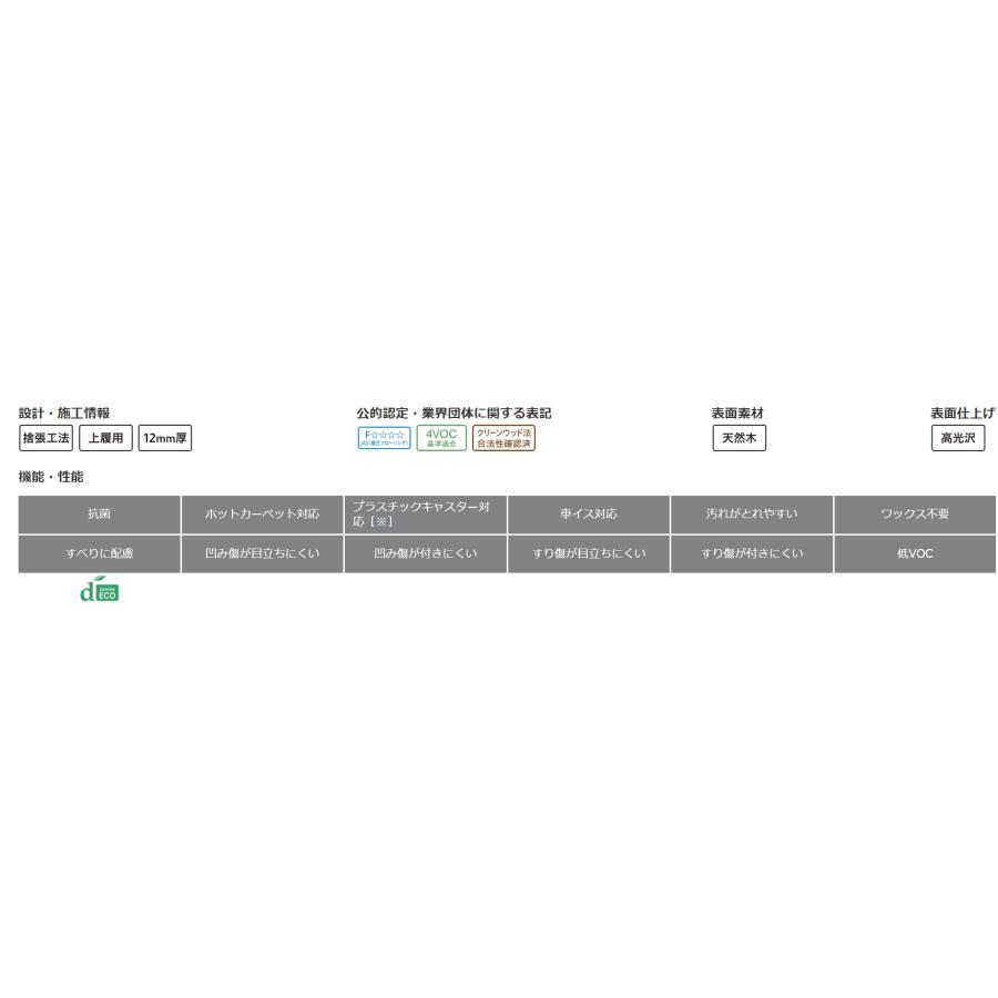 DAIKEN 天然木床材 フォレスティア JM ミルベージュ YF42-ML 6枚入り