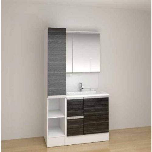 高知インター店 パナソニック 洗面化粧台 シーライン サイドキャビネット 幅300 上開き 下棚タイプ 扉柄 アルベロブラック 鏡面 左吊元 D530 Md6 売り切れ必至 Erwo Org Pk