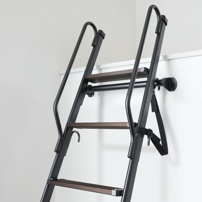 DAIKEN ロフトタラップ CQ0410-1B ブラック 7尺用（2100mm） 9段