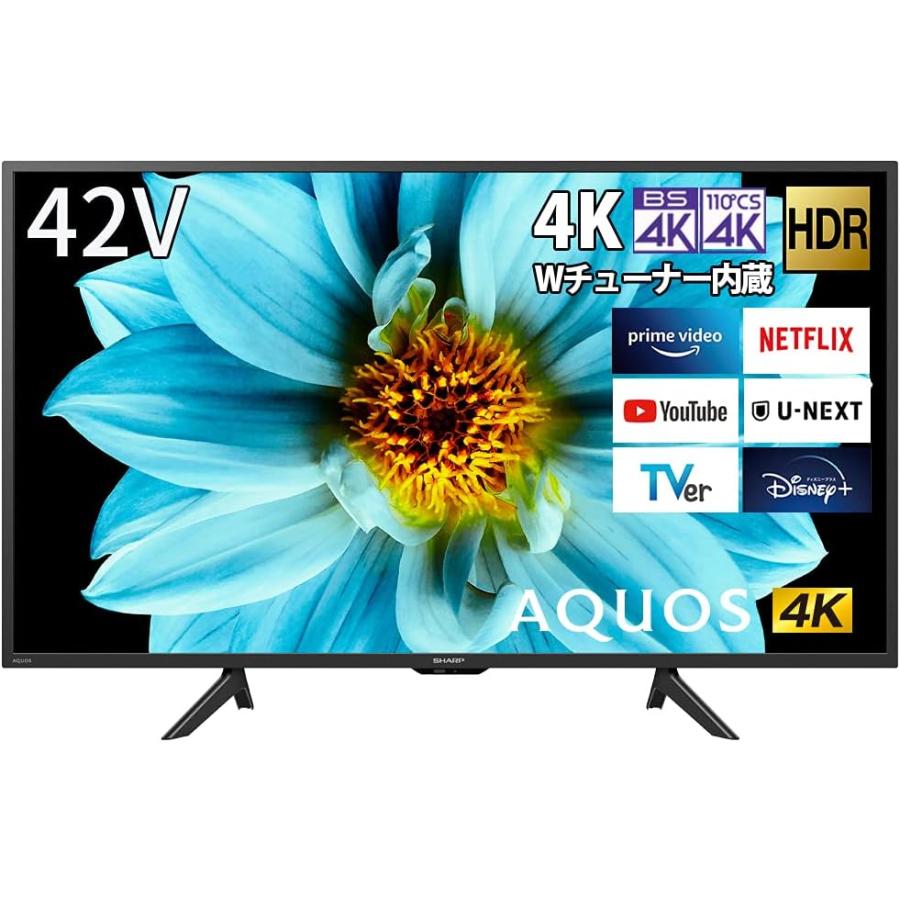 ジャンク品AQUOS 4T-C42DJ1 42型 AQUOS シャープ AQUOS(アクオス) 4T-C42DJ1 4K液晶テレビ 42V型 : なら