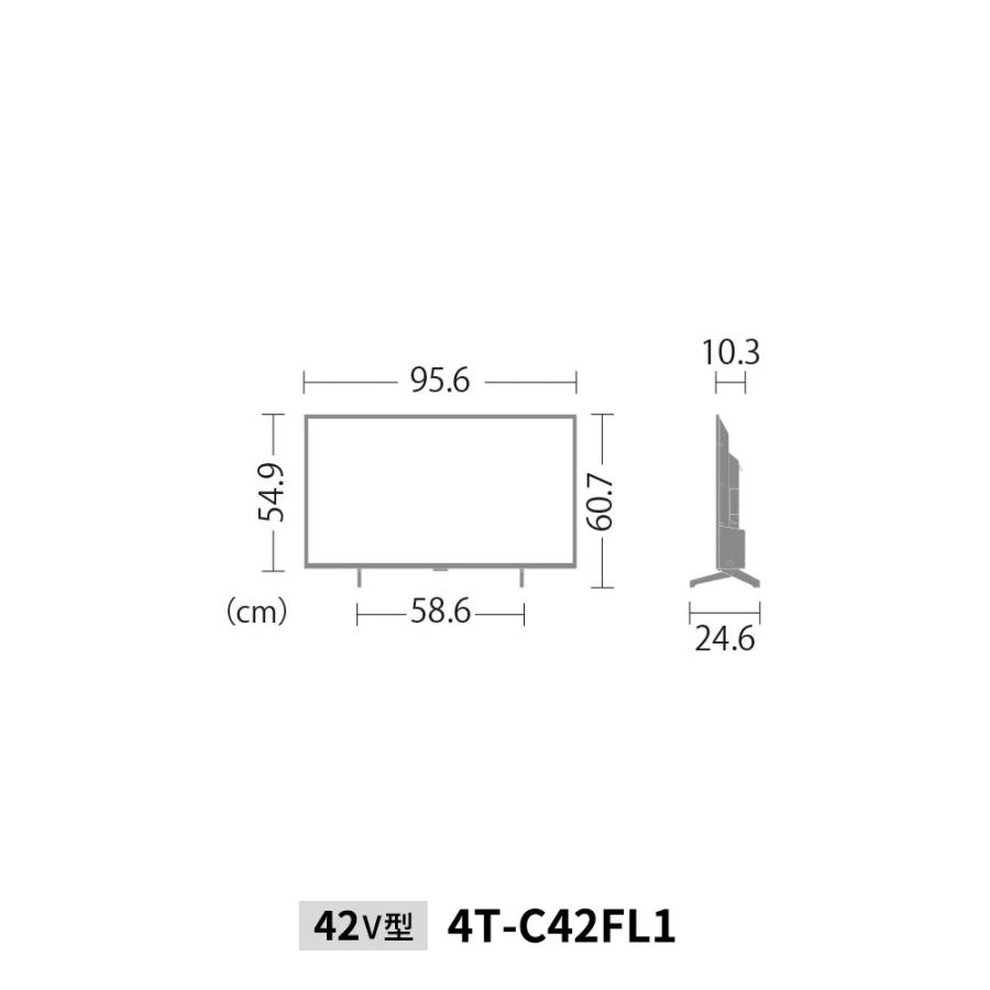SHARP（シャープ） 4K液晶テレビ 42V型 4T-C42FL1 AQUOS 4K : ならのき